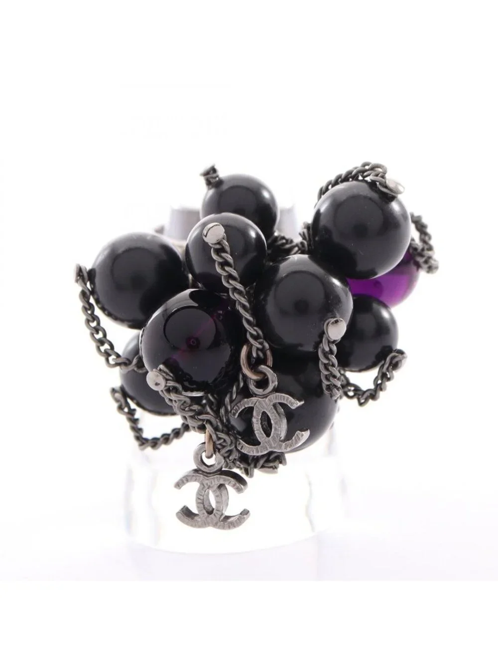 Chanel Ring CC Logo Chain Stainless Steel